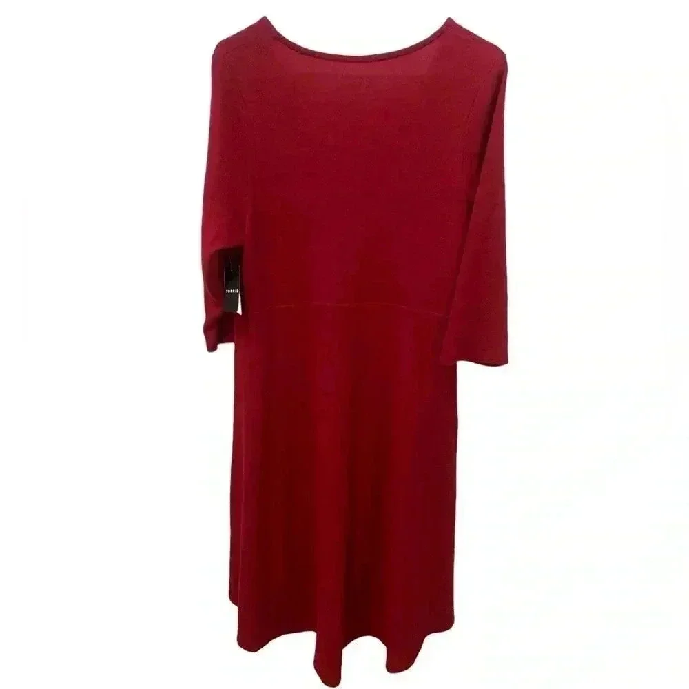 Torrid Super Soft Plush Hi Low Skater Dress 2X - Picture 2 of 6